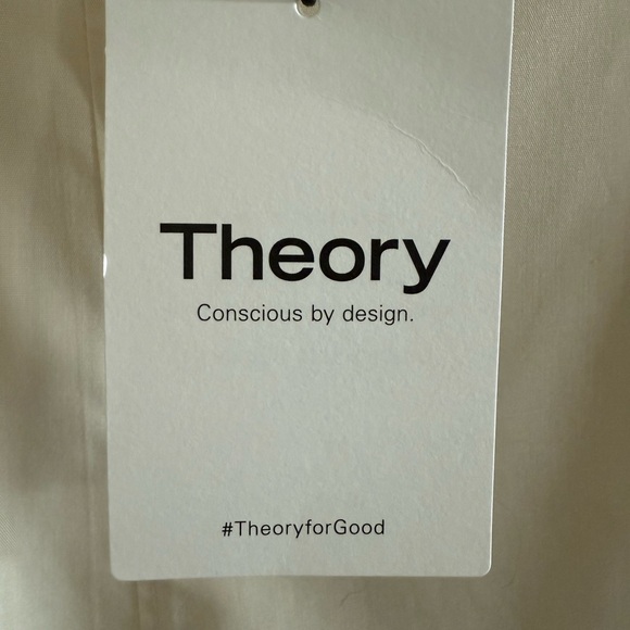 NWOT- Navy Theory Fit and Flare Dress in Sleek Poplin - Size 6 - Picture 9 of 10